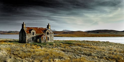 forgotten cottage landscape
