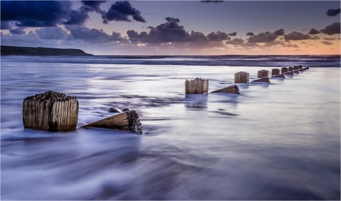 Groins at Sunset